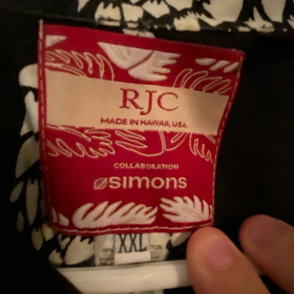 RJC x Simons Black Hawaiian Shirt - Picture 4 of 12